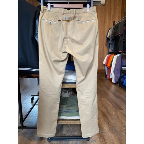 【BEAUTY&YOUTH UNITED ARROWS】細身 チノパンツ XL ベージュ バック尾錠付き