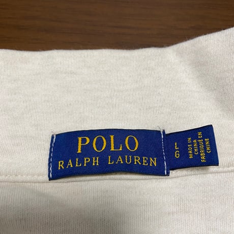【Ralph Lauren】ラルフローレン　ハーフジップスウェット　ホワイト