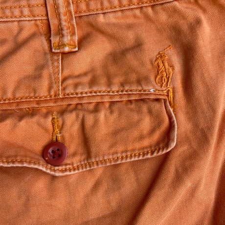 【Polo by Ralph Lauren】 RELAXED FIT ツイルショーツ W40 オレンジ  ラルフ イージーハーフパンツ ビッグサイズ