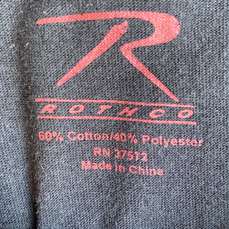 【ROTHCO】 NAVY アンカー(錨)プリント Tシャツ XL  ブラック