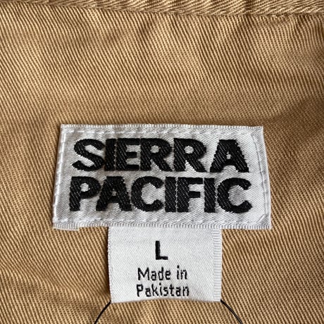 希少【SIERRA PACIFIC】 シュライナー 刺繍 コットン ワークシャツ L ベージュ エル・ジェベル メンバーズシャツ