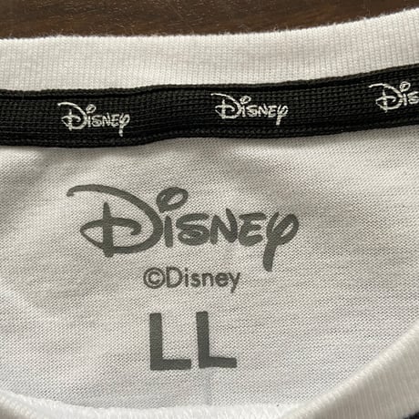 【Disney】 ミッキー＆ドナルド ビッグプリントTシャツ ホワイト LL