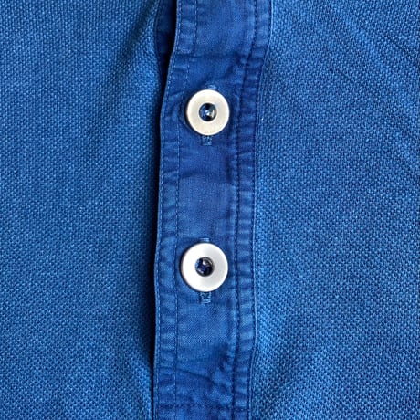 【Nasngwam】 ヘンリーネック 長袖 カットソー インディゴブルー系  product DAKOTA