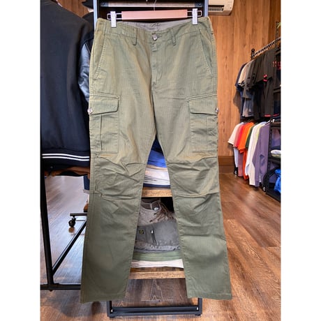 【BEAUTY&YOUTH  UNITED ARROWS】ヘリンボーン カーゴパンツ コットン100% M オリーブ