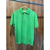 フランス製 【LACOSTE】 フレラコ ボーダーポロシャツ ライトグリーン サイズ7 ヴィンテージ