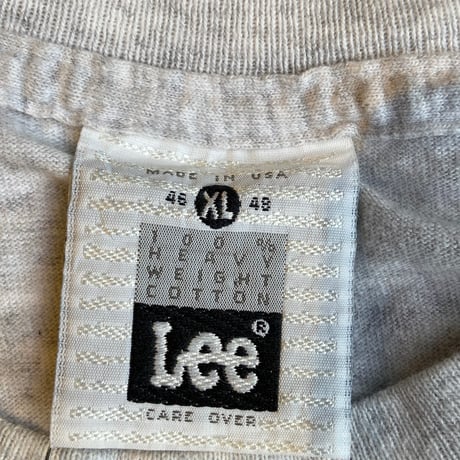 90s USA製 【Lee】 Billy Rushton Day ヘビーウェイト Tシャツ XL グレー 企業系 ヴィンテージ