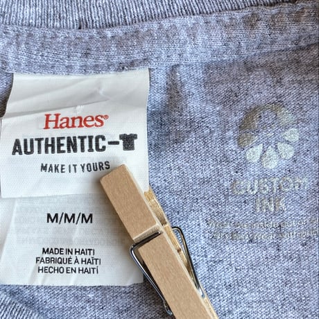【Hanes】 カレッジプリントTシャツ グレー M マーチングバンド バックプリント