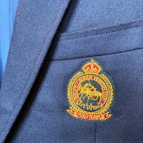 【UNITED ARROWS】【GREEN LABEL RELAXING 】リメイクカスタム・ワッペン付紺ブレザー