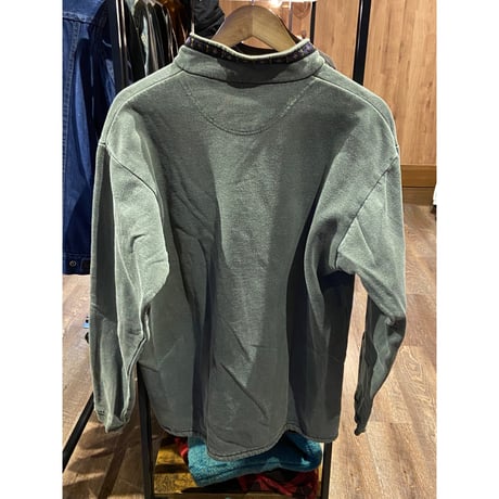 【alf / Made in USA】希少！チロリアンテープ スウェット S / 襟付き ドローコード