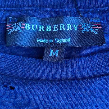 【BURBERRY】 ホースフェリーロゴ  Tシャツ ネイビー メンズM 英国製