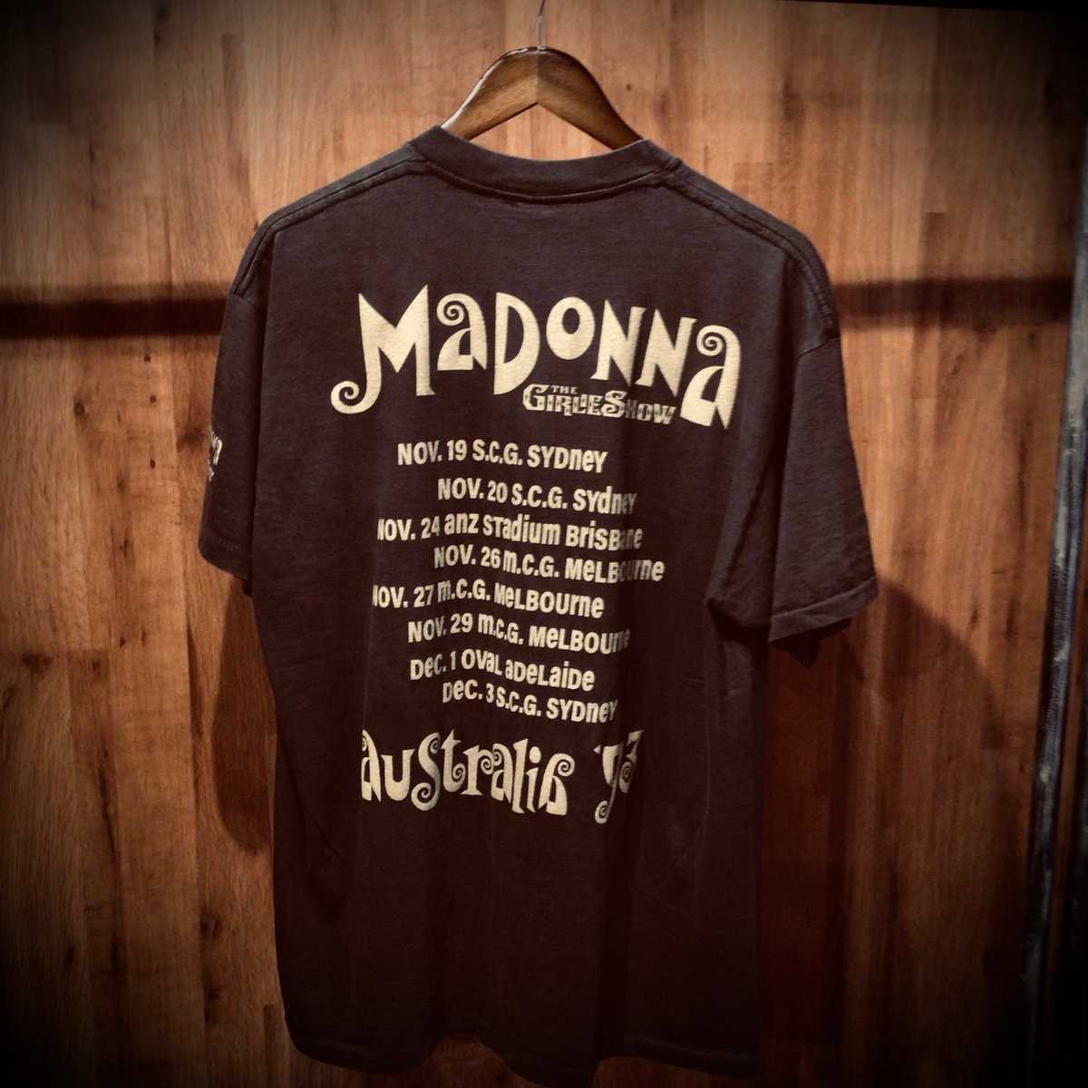 1993年USA製【MADONNA】 マドンナ THE GIRLIE SHOW ツアーTシャツ