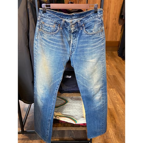 Johnbull Sewing Chop O'alls 日本製 セルビッチデニムパンツ W31 ジョンブル ソーイングチョップ 赤耳  508BD
