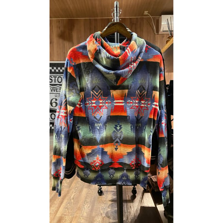【POLO RALPH LAUREN 】ネイティブ柄 プルオーバーパーカー M