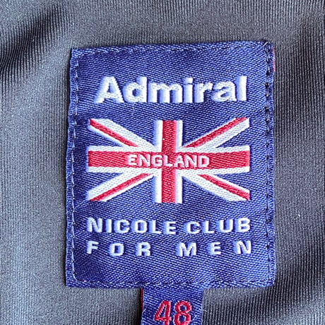 【Admiral×NICOLE】別注ロゴプリント ダンボールニット ジップアップパーカー サイズ48