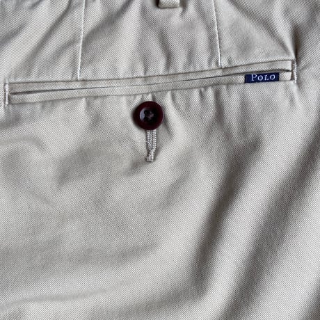 【POLO RALPH LAUREN】 ストレッチ スリムフィット チノパンツ ベージュ 34/32
