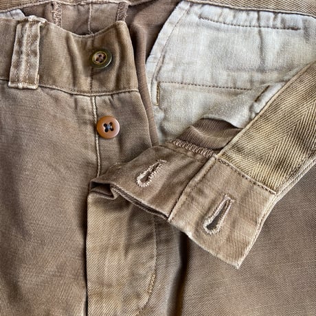 【POLO by Ralph Lauren】 ミリタリーチノパンツ W34 L32 MODERN GI ボタンフライ ブラウン