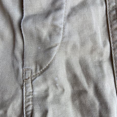 希少 日本製90s 【Carhartt】  ヘリンボーン ベイカーショーツ W30 ベージュ エドウィン製ヴィンテージ HBT ショートパンツ