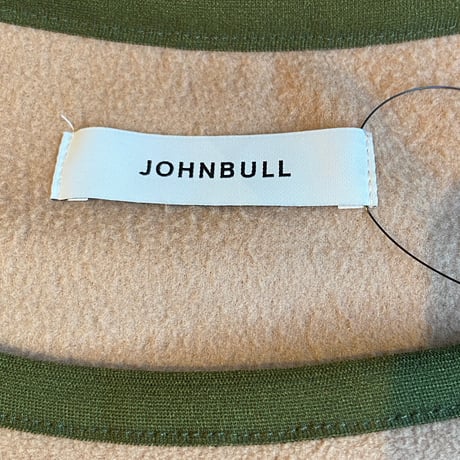 【Johnbull】LL / ビッグシルエット フリース プルオーバー グリーン パイピング