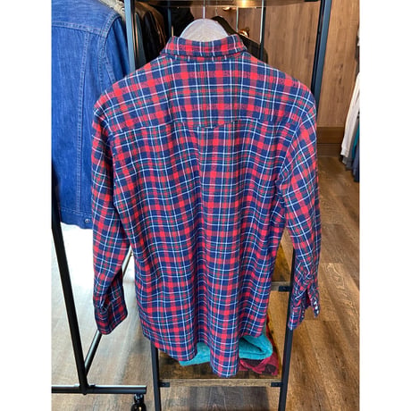 MADE IN USA【DEE CEE BRAND】赤紺 チェック柄 ウエスタンシャツ / 16 1/2 L-XL