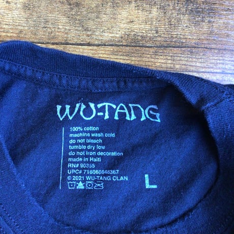 公式【Wu-Tang Clan】 ウータンクラン ファイヤーロゴ Tシャツ ヒップホップ ブラック Lサイズ