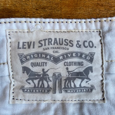 【Levi's】コットンリネン シャンブレー ジョガーパンツ 裾ゴム