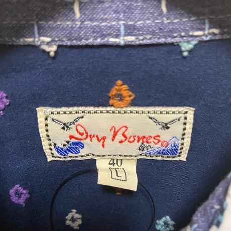【Dry Bones】個性派デザイン！日本製クレイジーパターンシャツ