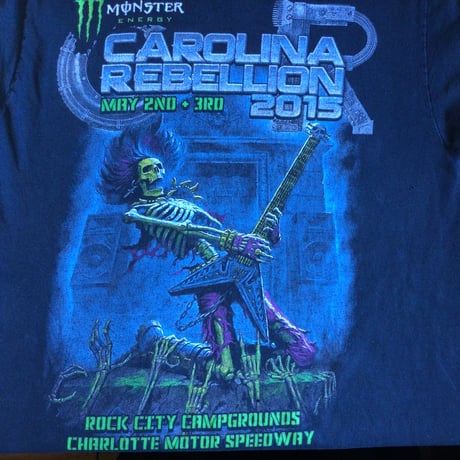 フェスT【CAROLINA REBELLION 2015】 ラウドロック・メタル フェスTシャツ ブラック