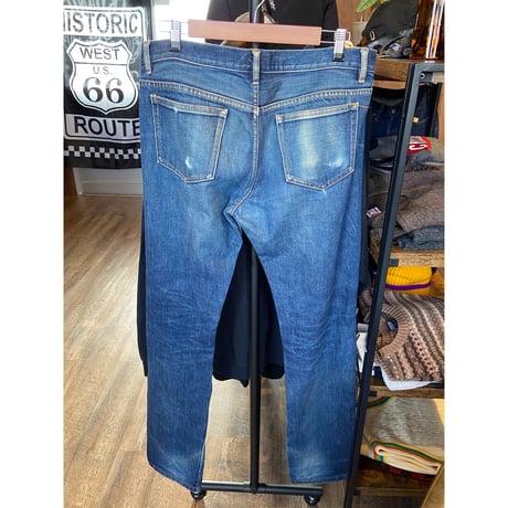 【A.P.C.】デニムパンツ 34インチ  PETIT STANDARD 濃紺 ヒゲ マカオ製