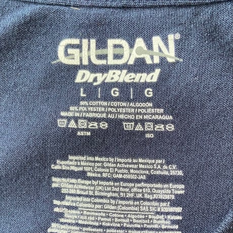 GILDAN DryBlend Tシャツ COLONIAL FIELDHOCKEY CLUB COACH  Lサイズ ネイビー