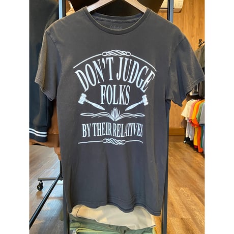 メッセージTシャツ M | "DON'T JUDGE FOLKS" ハンマー グラフィック | Lifestyle Classics