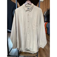 【HARE】日本製　トロミ素材　ドロップショルダーシャツ　M