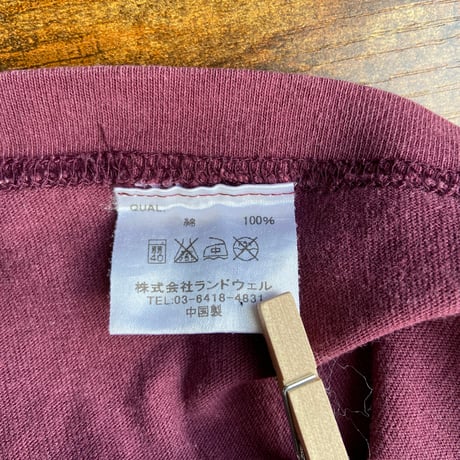 限定コラボ【CHUMS×東北楽天イーグルス】 プリント Tシャツ ボルドー メンズM アメカジ
