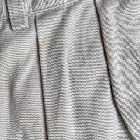【POLO RALPH LAUREN】 ツータック チノパンツ 33インチ ANDREW PANT オフホワイト