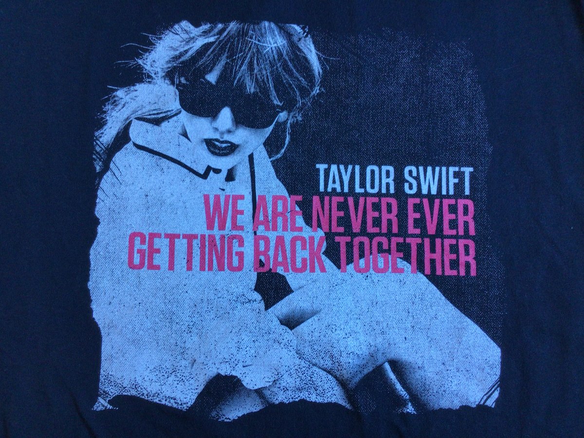 公式グッズ【Taylor Swift】 We Are Never Ever... 名曲フォトT
