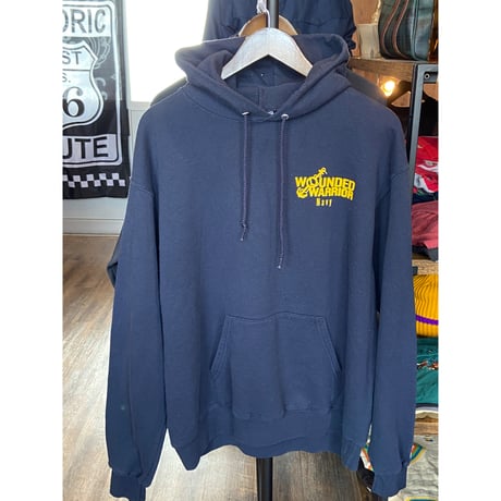 【Champion】 Wounded Warrior Navy プルオーバーパーカー ネイビー L