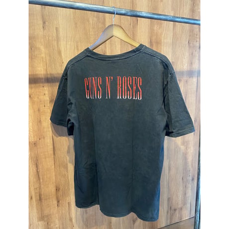 【GUNS N' ROSES】 バンドTシャツ スカル ギター ブラック XL