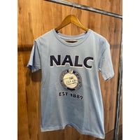 USA製 UNION MADE 【NALC】 アドバタイジングTシャツ ライトブルー  M 全米郵便配達員組合 両面プリント