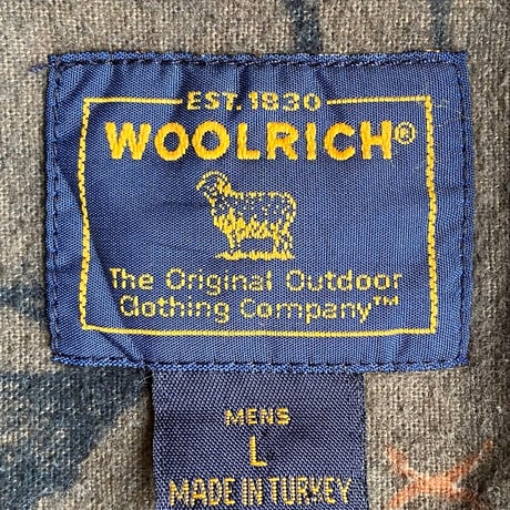 【WOOLRICH】Lサイズ　エルク総柄　ネルシャツ　厚手　フランネル　ハンティング柄
