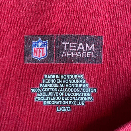 【NFL タンパベイ・バッカニアーズ】 Tシャツ Lサイズ レッド NFL TEAM APPAREL 公式 チームロゴ アメフト