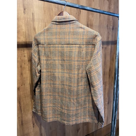 【PENDLETON】 グレンチェック コットン シャツジャケット M ブラウン系
