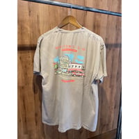 【COMFORTWASH】 WALTON'S 5-10 ウォルマート1号店 イラストプリント グレージュ系 L