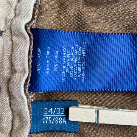 【POLO by Ralph Lauren】 ミリタリーチノパンツ W34 L32 MODERN GI ボタンフライ ブラウン
