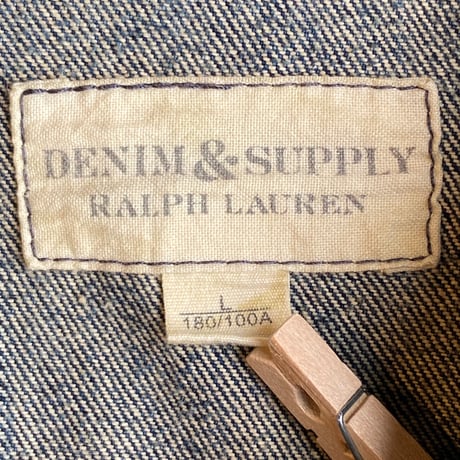 【Denim & Supply】ラルフローレン デニムジャケット L メキシコ製 星条旗タグ