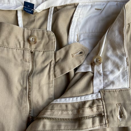 90s【Polo by Ralph Lauren】 PROSPECT PANT 2タック チノパン ベージュ 36/34 インパクト21期スリランカ製