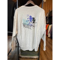 【Disney】ミッキーマウス バックプリント スウェット トレーナー（LL / グレー）