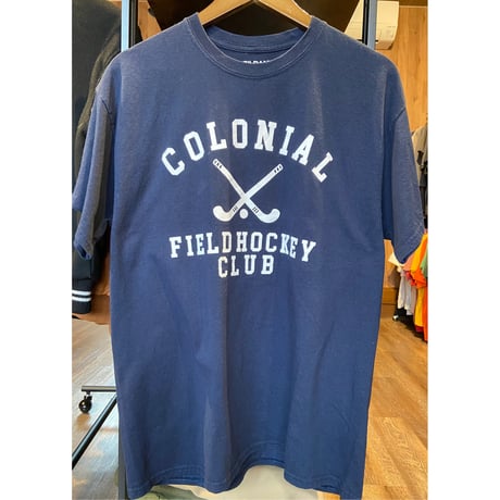 GILDAN DryBlend Tシャツ COLONIAL FIELDHOCKEY CLUB COACH  Lサイズ ネイビー