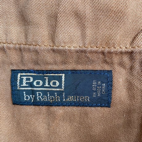 【Polo by Ralph Lauren】 ラルフローレン コットン チノショーツ ブラウン W38