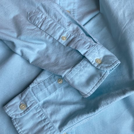 【Ralph Lauren】ボタンダウンシャツ XL 水色 オックスフォード CLASSIC FIT ポニー刺繍