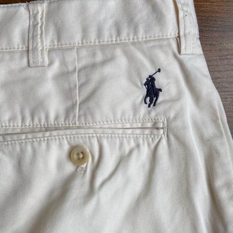 【Polo Ralph Lauren】ノータック チノショーツ PROSPECT SHORT ホワイト  W34