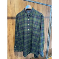 【Polo Ralph Lauren】 BLAIRE ネルシャツ XL チェック柄 ボタンダウン リペアあり